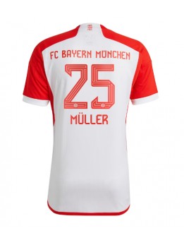 Moški Nogometna dresi replika Bayern Munich Thomas Muller #25 Domači 2023-24 Kratek rokav